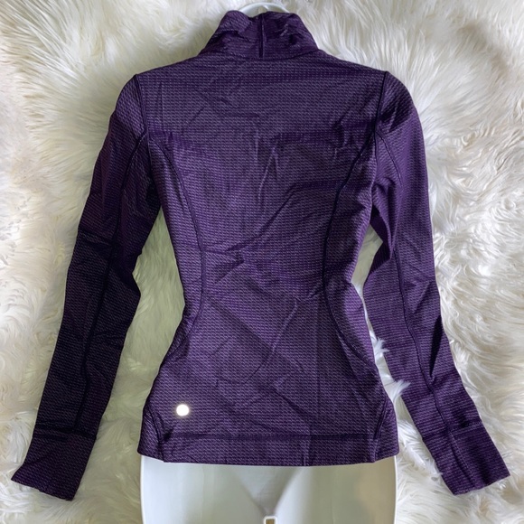 LULULEMON Dark Purple Precision Asymmetrical Zip Jacket 6 - Picture 5 of 16